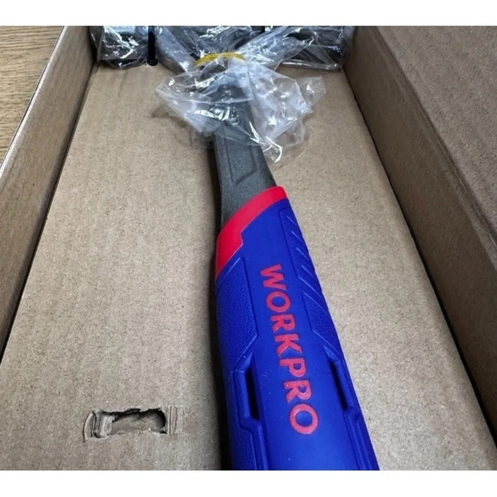WORKPRO 20-Oz Air Cushion Hammer-One-Piece Forged, Anti-Shock Grip, NEW